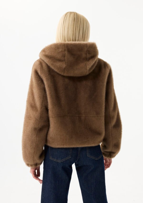 Leo & Ugo Reversible Jas Fake Fur KH921 Camel - Afbeelding 9