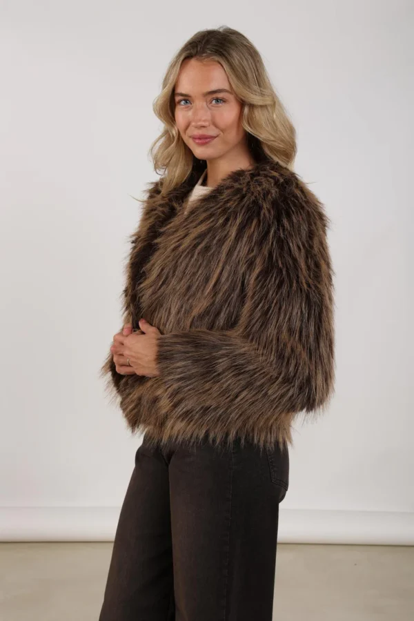 Nukus Lori Jacket NKF13086 Donkerbruin - Afbeelding 3