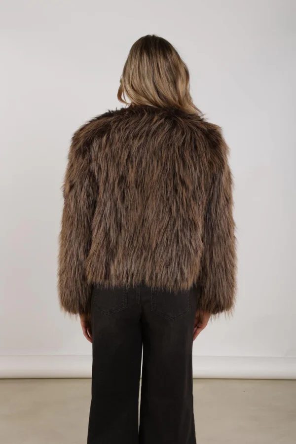 Nukus Lori Jacket NKF13086 Donkerbruin - Afbeelding 4