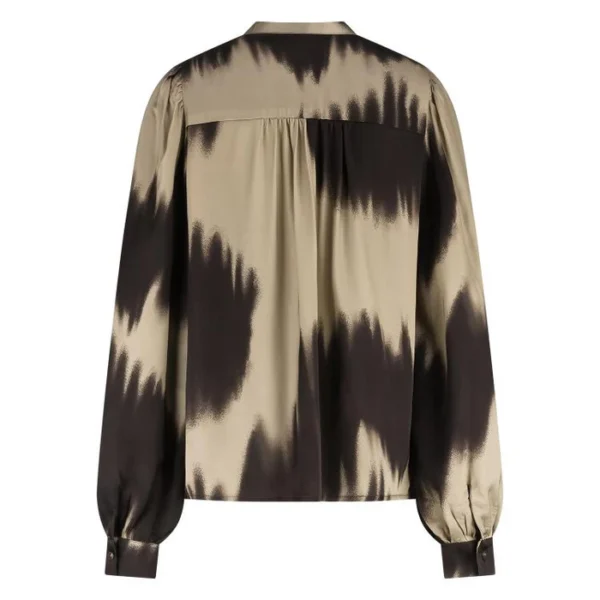 Nukus Lizzy Blouse NKF02074 Sand/Dark Chocolate - Afbeelding 6
