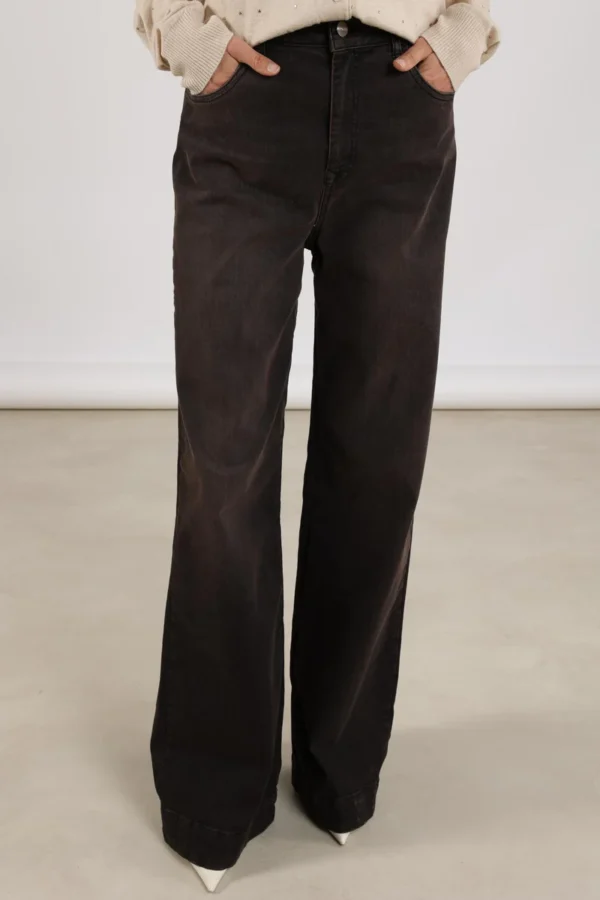 Nukus Abby Jeans NKF09050 Dark Chocolate