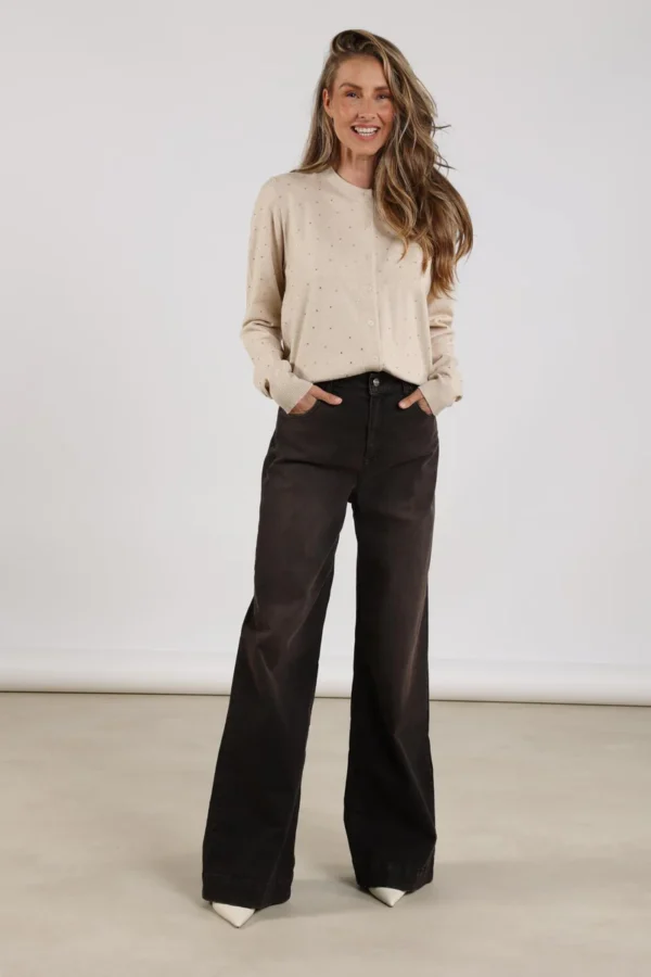 Nukus Abby Jeans NKF09050 Dark Chocolate - Afbeelding 3