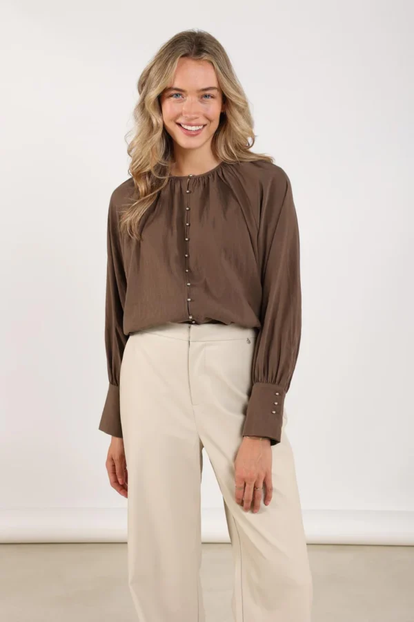 Nukus Sterre Blouse NKF02014 Fango