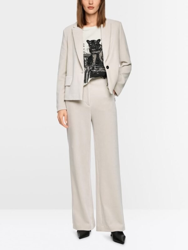 Marc Cain Wijde Corduroy Broek WELKOM ZC 81.23 J31 Smoke - Afbeelding 7
