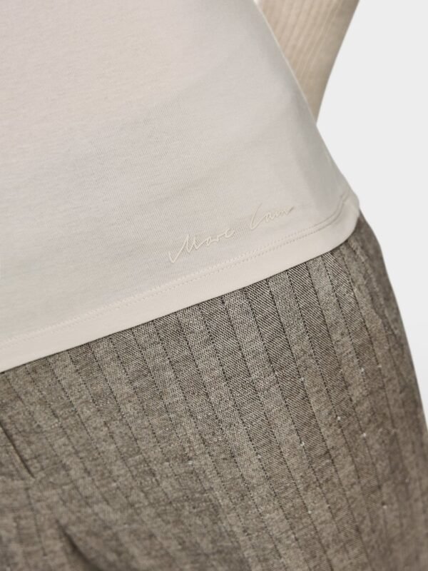 MarcCain Longsleeve Gebreide Kraag Sierknoop ZC 48.44 J15 Smoke - Afbeelding 5