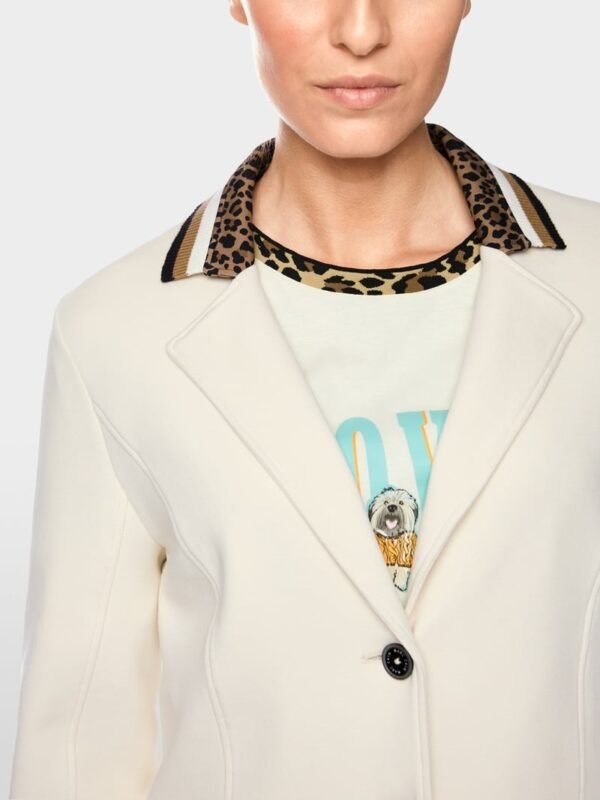 MarcCain Blazer Beverstof ZS3409J09 Ecru - Afbeelding 3