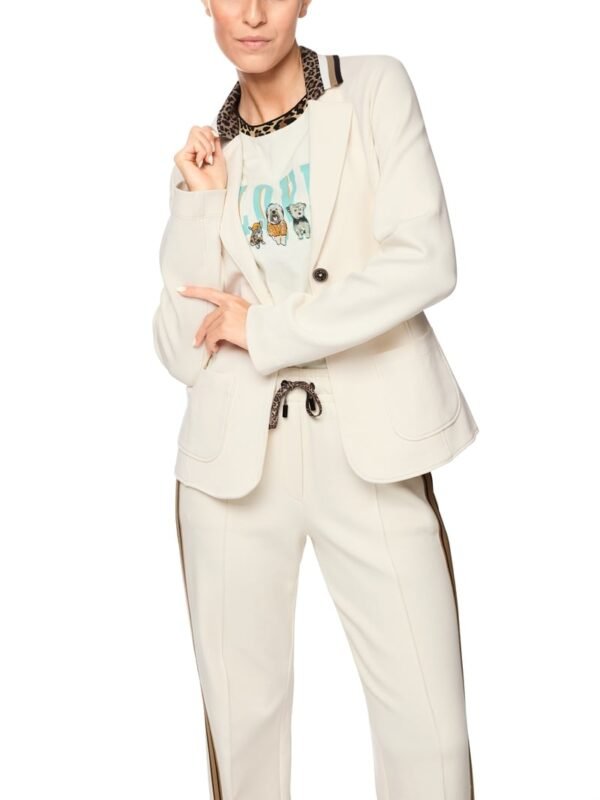 MarcCain Blazer Beverstof ZS3409J09 Ecru - Afbeelding 5