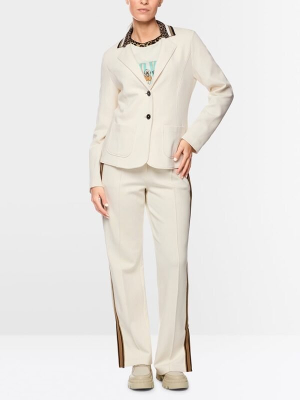 MarcCain Blazer Beverstof ZS3409J09 Ecru - Afbeelding 2