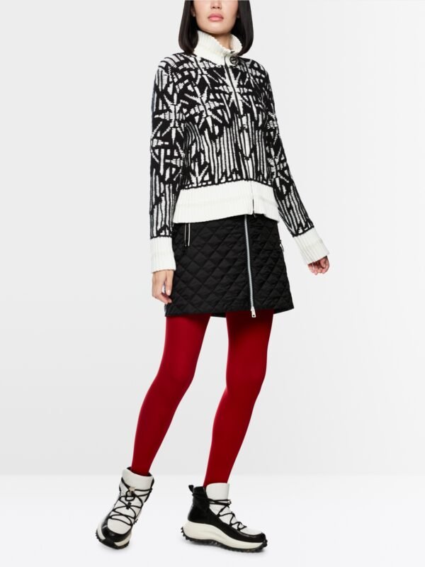 Marc Cain Gebreide Vest ZS3918M26 Black & White - Afbeelding 5