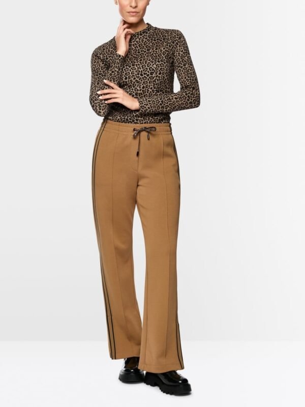 MarcCain Getailleerd Shirt Luipaardprint ZS 48.41 J61 Milk Coffee - Afbeelding 2