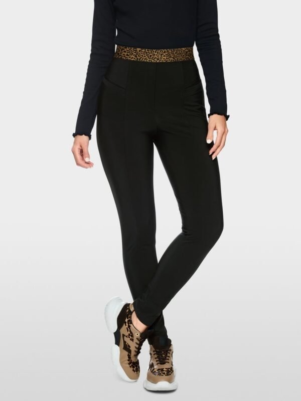 MarcCain Strakke Broek SOFIA Elastische Band ZS 81.46 J50 Zwart - Afbeelding 4