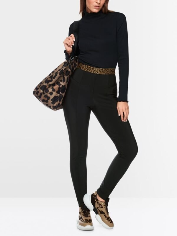 MarcCain Strakke Broek SOFIA Elastische Band ZS 81.46 J50 Zwart - Afbeelding 2