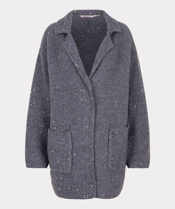 Esqualo Vest Blazer F25.02531 Donkergrijs Melange - Afbeelding 6