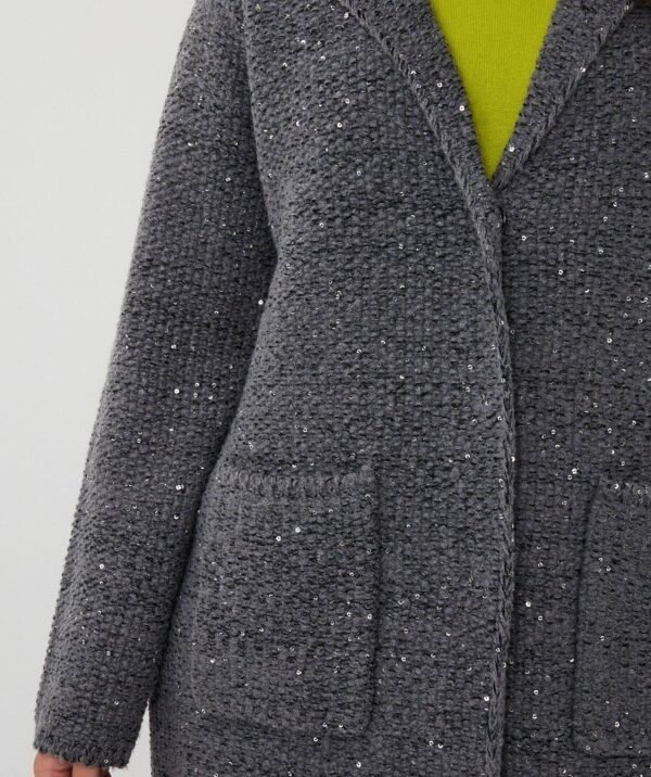 Esqualo Vest Blazer F25.02531 Donkergrijs Melange - Afbeelding 5