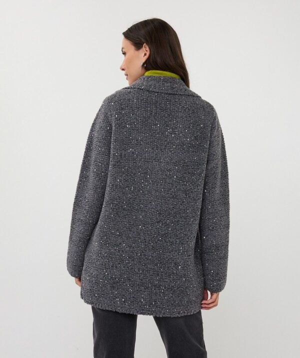 Esqualo Vest Blazer F25.02531 Donkergrijs Melange - Afbeelding 4