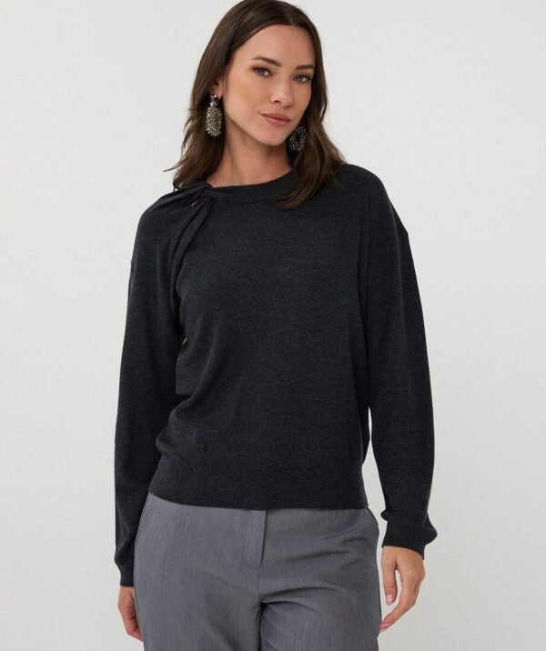 Esqualo Sweater L/Sleeve Twist F25.07512 Anthracite