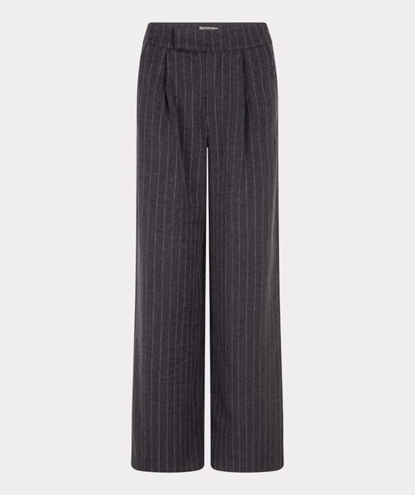 Esqualo High Waist Broek Stripe Studs F25.10517 Donkergrijs - Afbeelding 7