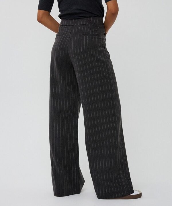 Esqualo High Waist Broek Stripe Studs F25.10517 Donkergrijs - Afbeelding 6