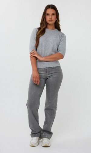 Esqualo Jeans Straight Metallic F25.12507 Grijs