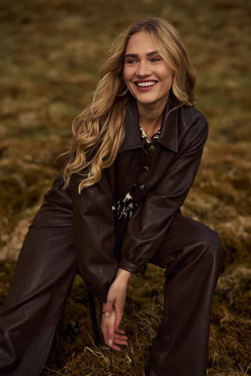 Nukus Fiene Jacket NKF13026 Dark Chocolate - Afbeelding 3