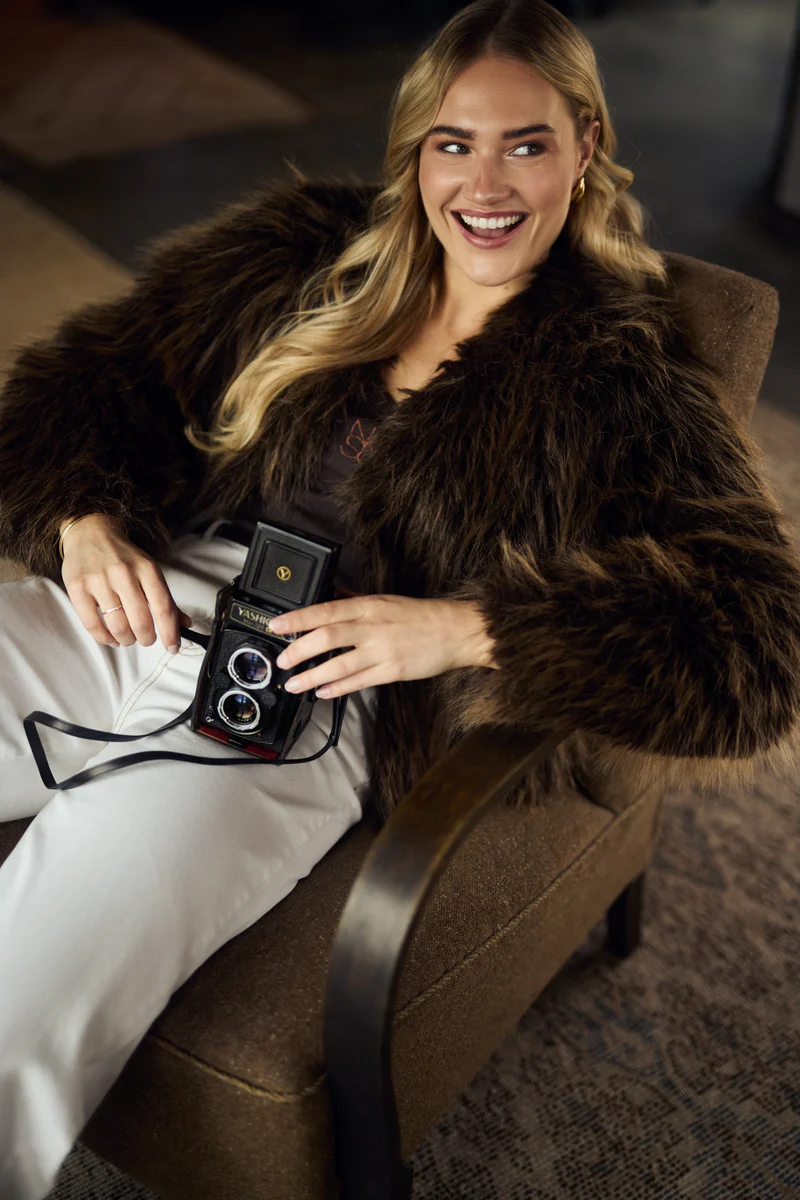 Nukus Lori Jacket NKF13086 Donkerbruin - Afbeelding 2