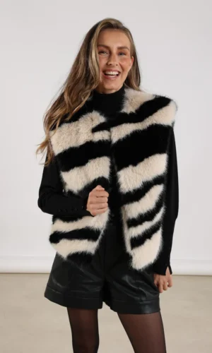 Nukus Fally Gilet NKF08015 Sand/Black