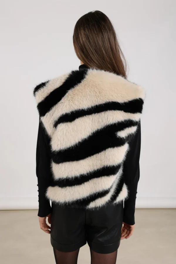 Nukus Fally Gilet NKF08015 Sand/Black - Afbeelding 4