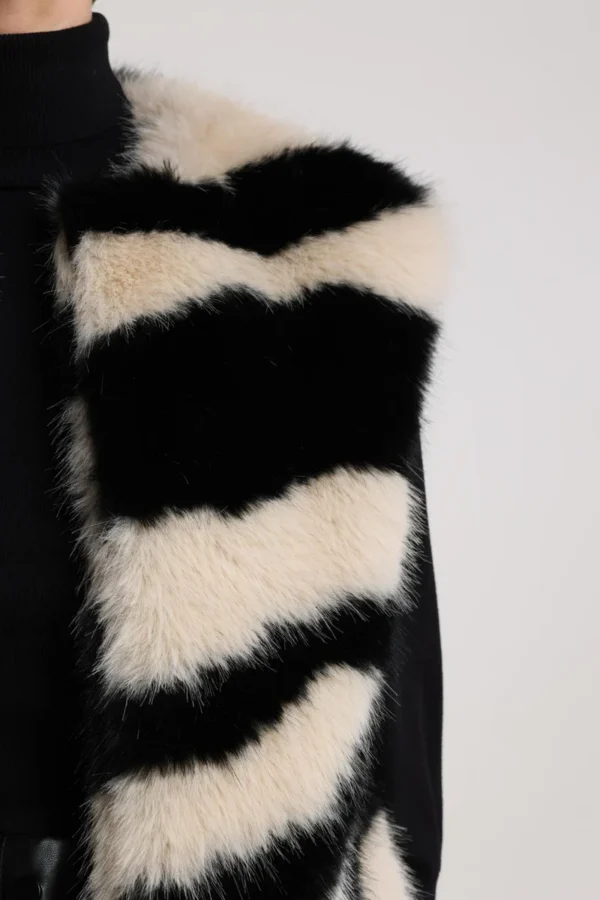 Nukus Fally Gilet NKF08015 Sand/Black - Afbeelding 2