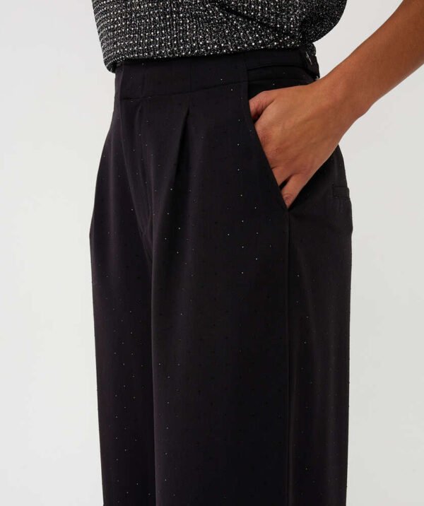 Esqualo Broek Siersteentjes W25.10726 Zwart - Afbeelding 4