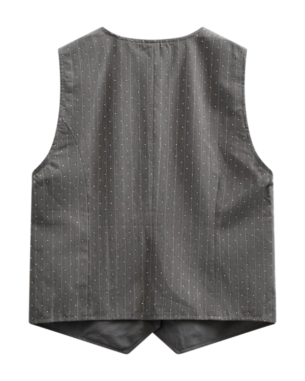 Freequent FQWIDY Gilet 207140 White & Grey - Afbeelding 7