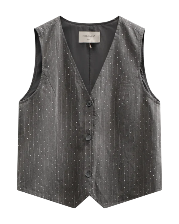 Freequent FQWIDY Gilet 207140 White & Grey