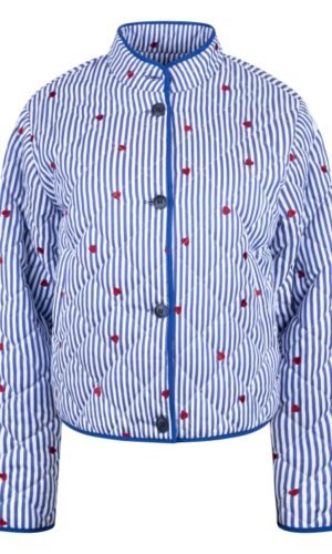 Nukus June Jacket Stripe NKS13053 Offwhite/Navy