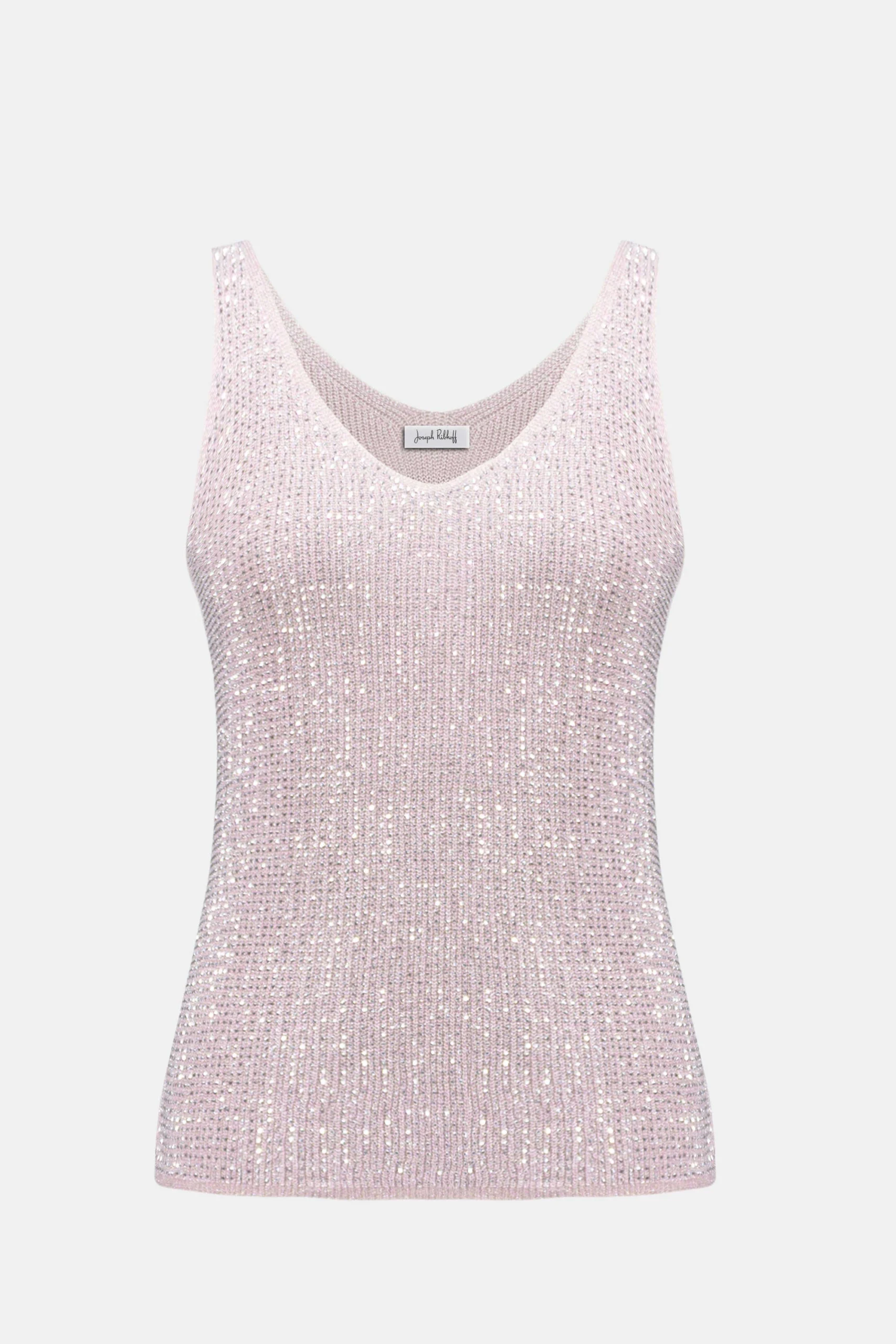 Joseph Ribkoff Metallic Gebreide Top Strass 252915S26 Petal Pink - Afbeelding 7