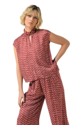 Caroline Biss Mouwloze Top 1685 Multicolor