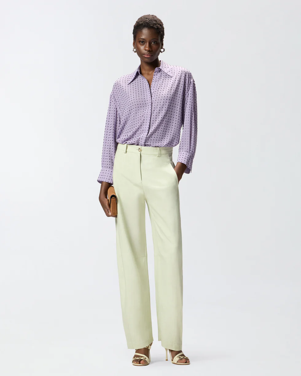 Pinko Blouse Rhinestoned Georgette 106259-A32X Pink - Afbeelding 5