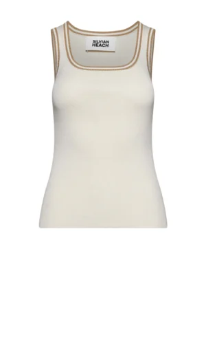 Silvian Heach Top Pilkem GPP26104TO Chalk/Brown