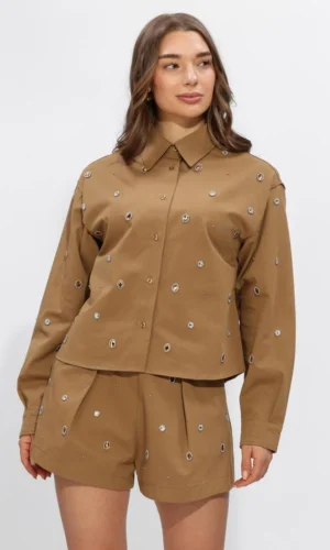 Silvian Heach Blouse Hestua GPP2646CA Bruin