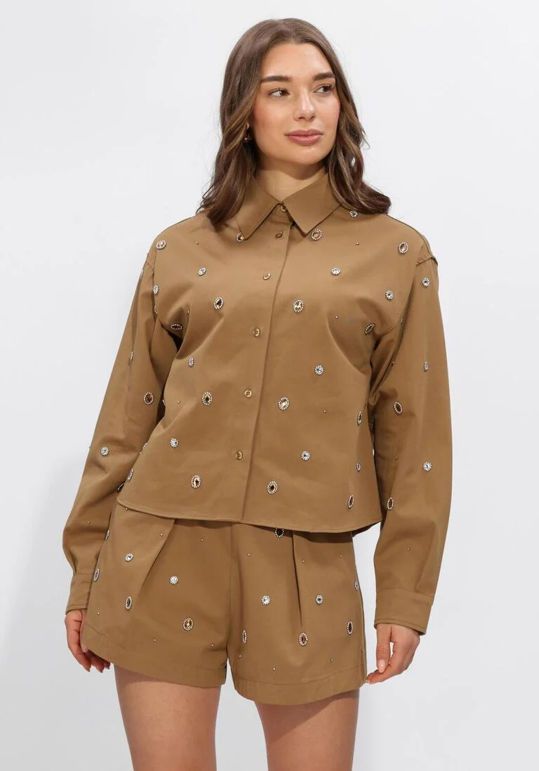 Silvian Heach Blouse Hestua GPP2646CA Bruin