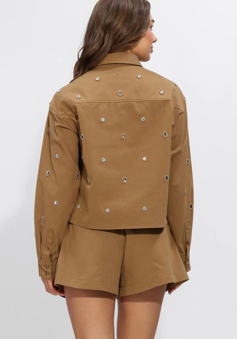 Silvian Heach Blouse Hestua GPP2646CA Bruin - Afbeelding 5