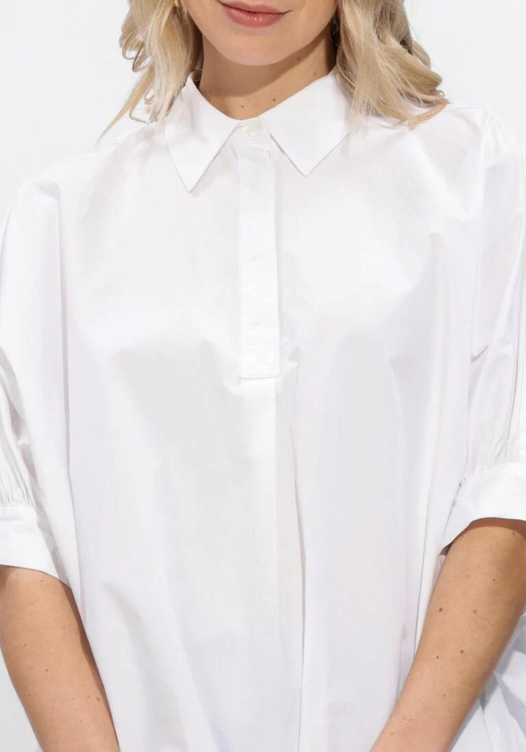 Silvian Heach Blouse Shirt Glanz GPP26060CA Wit - Afbeelding 4