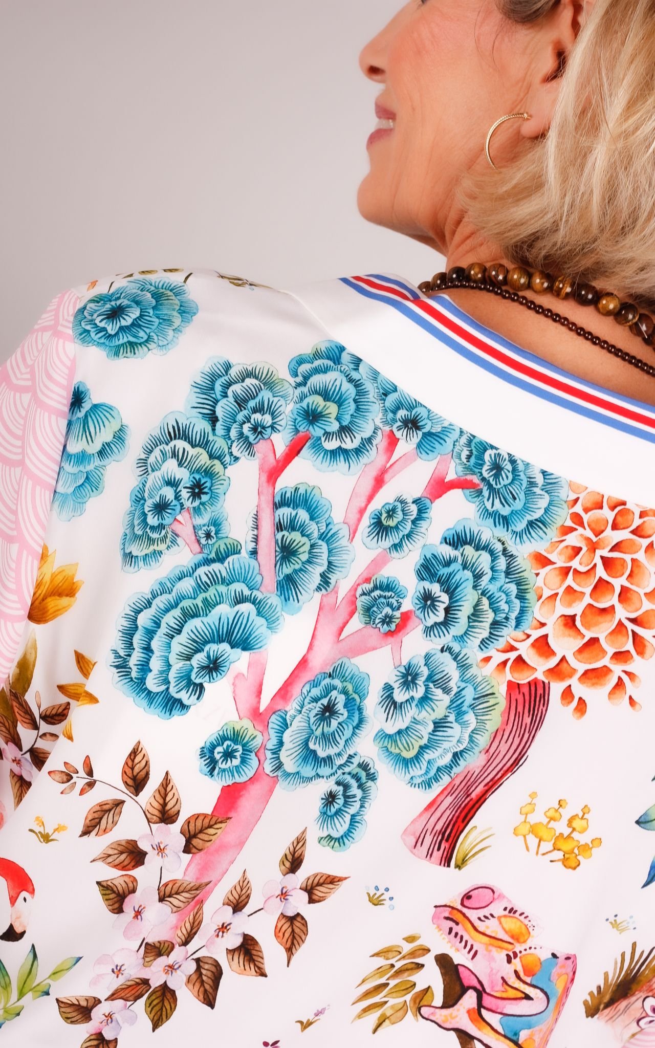 Herzen’s Angelegenheit Zijden Blouse 6070 Super Multi Color - Afbeelding 4