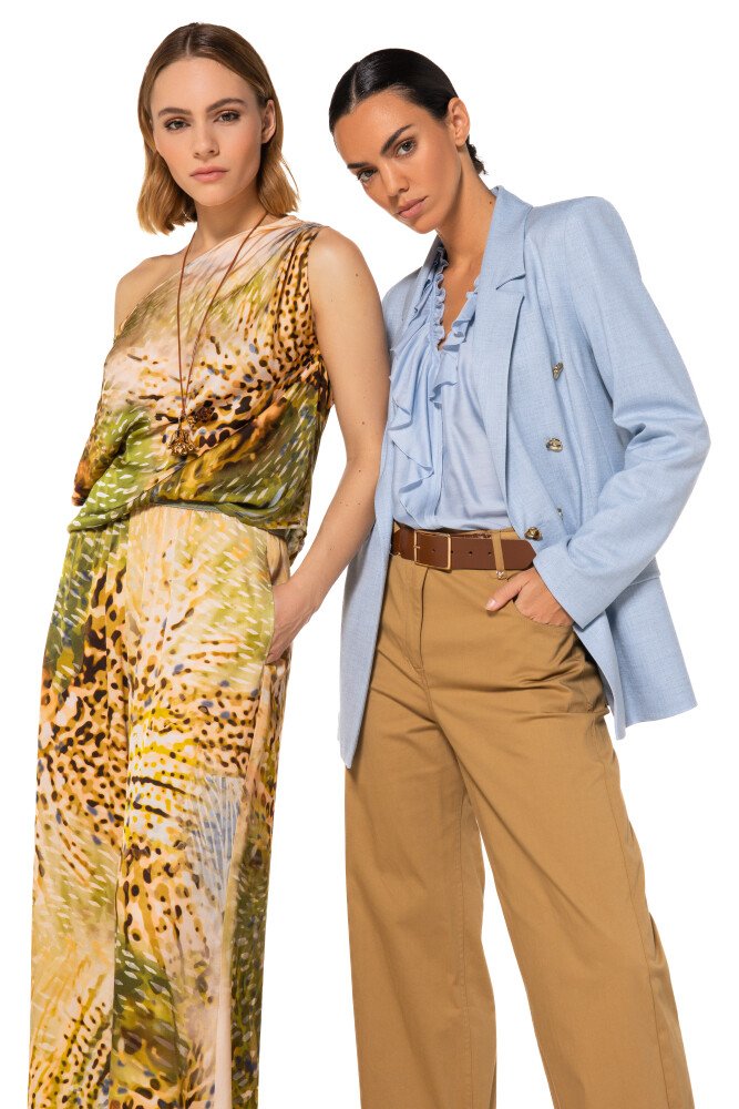 Caroline Biss Blouse Satijn Volant 1623 Crystal Blue - Afbeelding 5