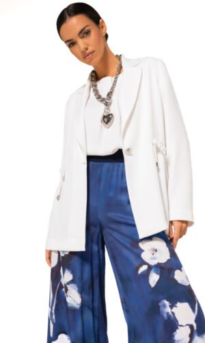 Caroline Biss Blazer Taille Koord 1809 Off White