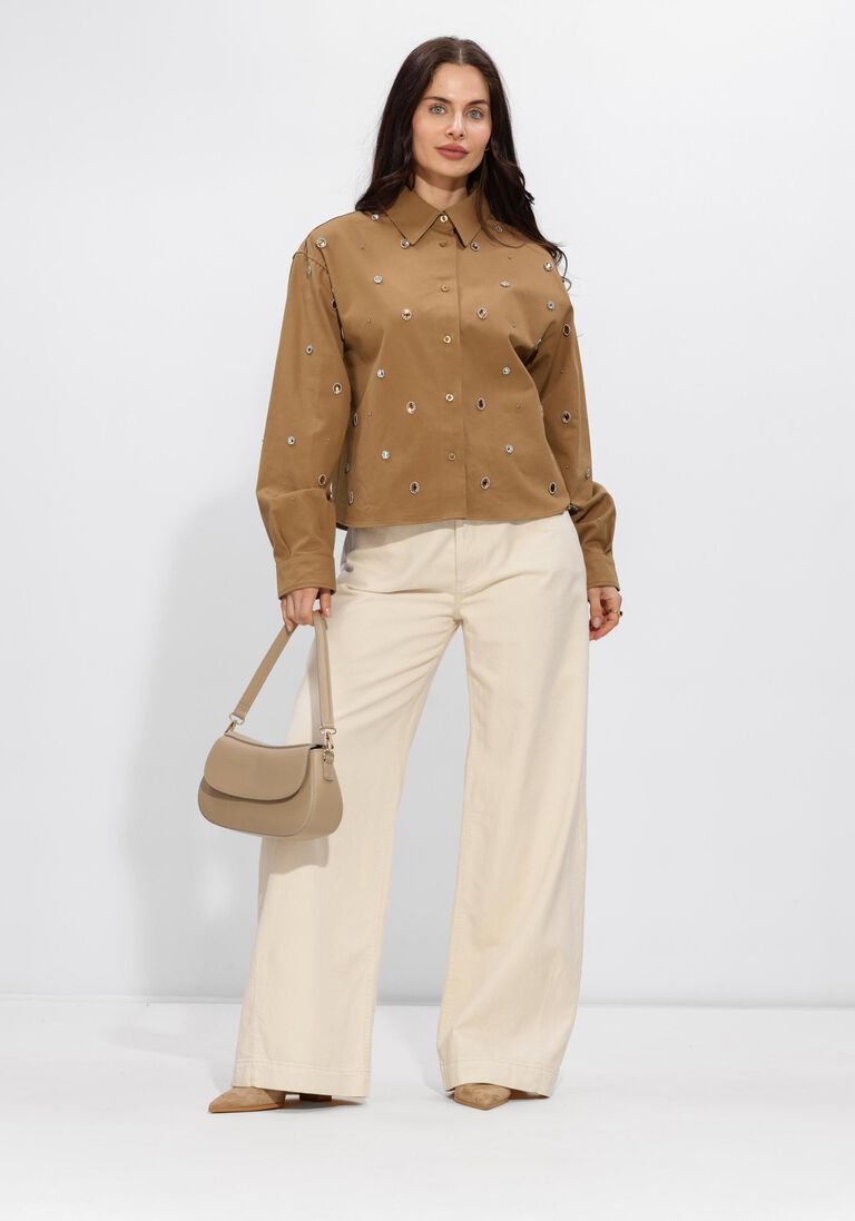 Silvian Heach Blouse Hestua GPP2646CA Bruin - Afbeelding 2