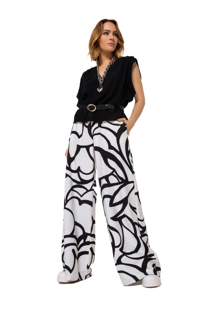 Caroline Biss Palazzo Broek Bloemenprint 1561 Multicolor - Afbeelding 5