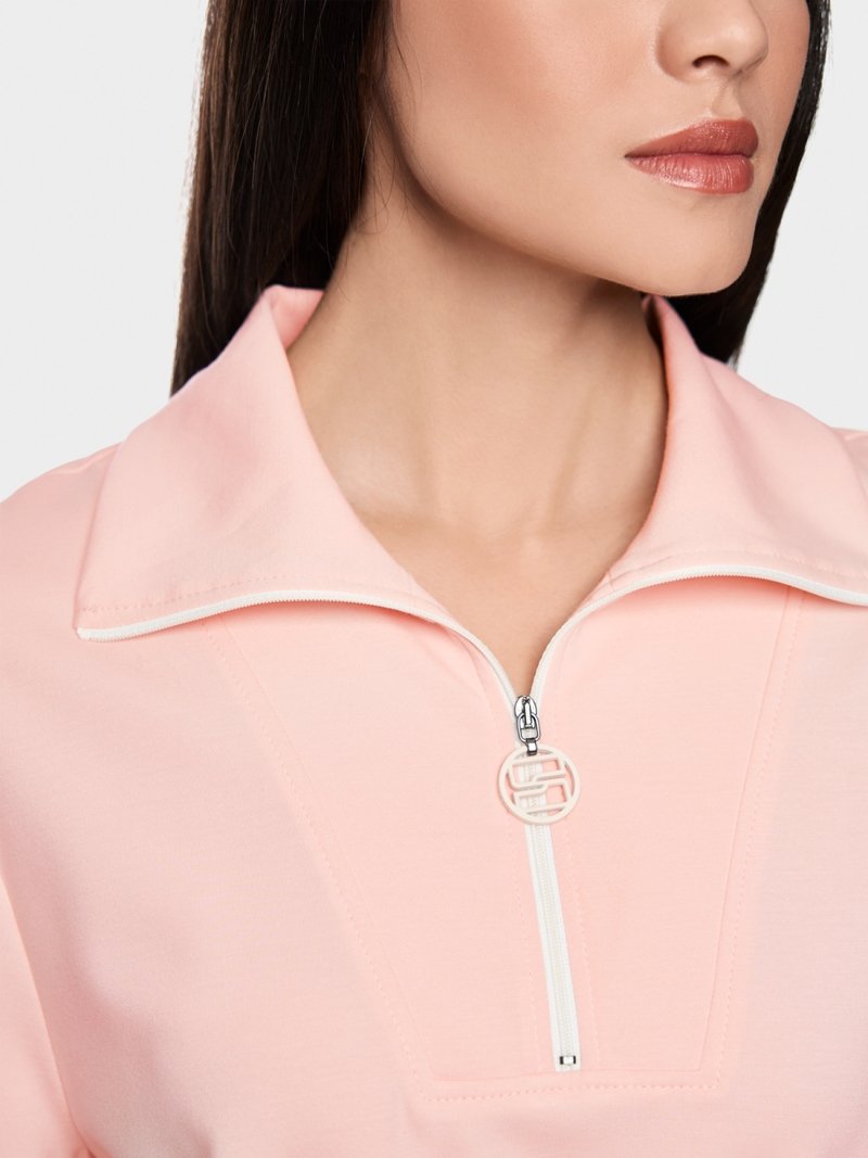 Marc Cain Casual Jersey Jurk AS2150J58 Rosewater - Afbeelding 4