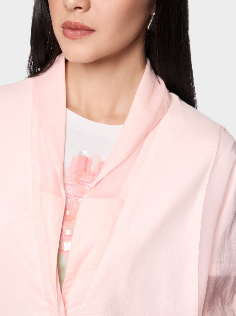 Marc Cain Licht Jasje AS3122J56 Rosewater - Afbeelding 3