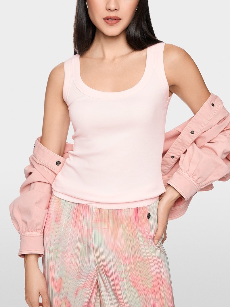 Marc Cain Basic Top Stretchkatoen AS3417J58 Rosewater
