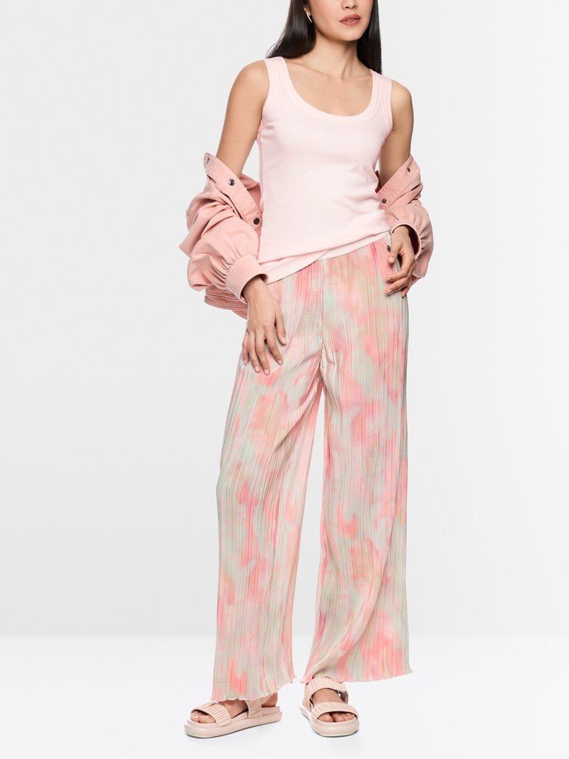 Marc Cain Basic Top Stretchkatoen AS3417J58 Rosewater - Afbeelding 2