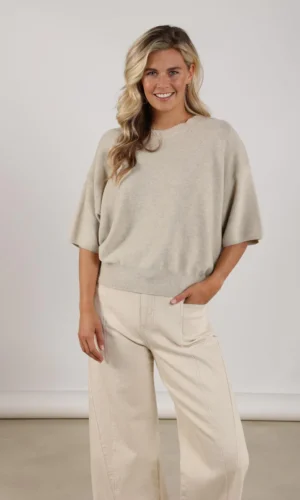 Nukus Winnie Pullover Lurex NKS03057 Sand